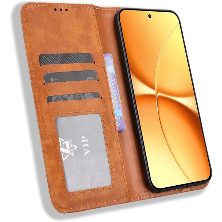 Чохол-книжка Deexe Retro Style для Xiaomi Poco X8 Pro Max - Brown: фото 5 з 20