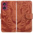 Чехол-книжка Deexe Tiger для Motorola Edge 50 Fusion - Brown (354229Z)