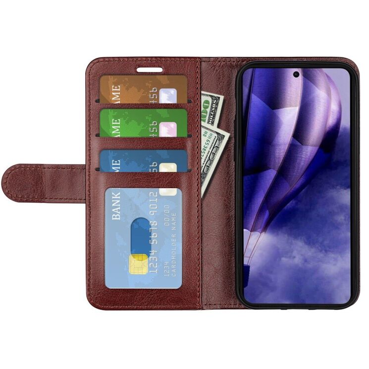 Чохол-книжка Deexe Wallet Style для HMD Skyline - Brown: фото 2 з 8
