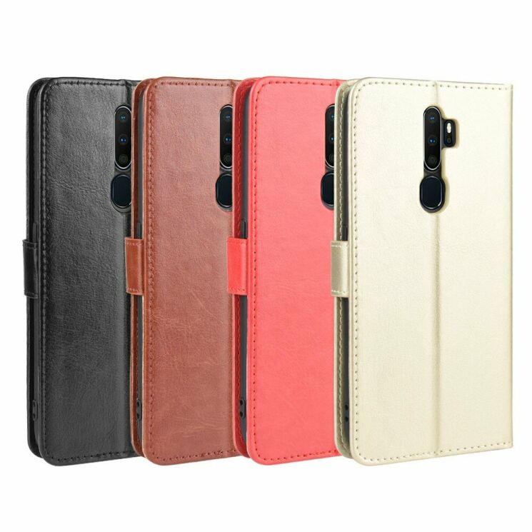 Классический чехол-книжка Deexe Wallet Style для OPPO A5 2020 - Gold: фото 12 из 16