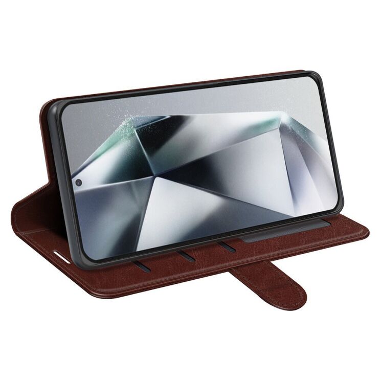 Чехол-книжка Deexe Wallet Style для Samsung Galaxy S25 Ultra (S938) - Brown: фото 3 из 6