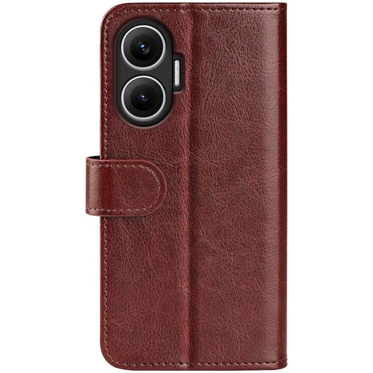 Чохол-книжка Deexe Wallet Style для Xiaomi Poco F7 - Brown: фото 3 з 8