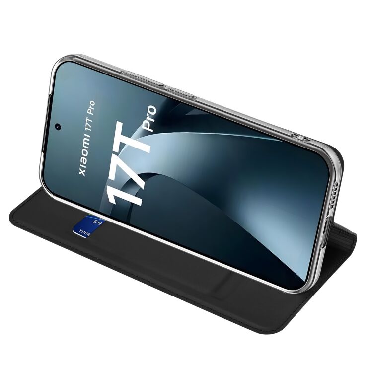 Чохол-книжка DUX DUCIS Skin Pro для Xiaomi 17T Pro - Black: фото 3 з 10