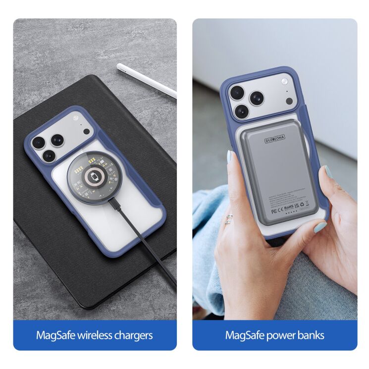Чохол-книжка Dux Ducis Skin X Pro Magnetic Kickstand для iPhone 18 Pro / 17 Pro - Dark Cherry: фото 5 з 12