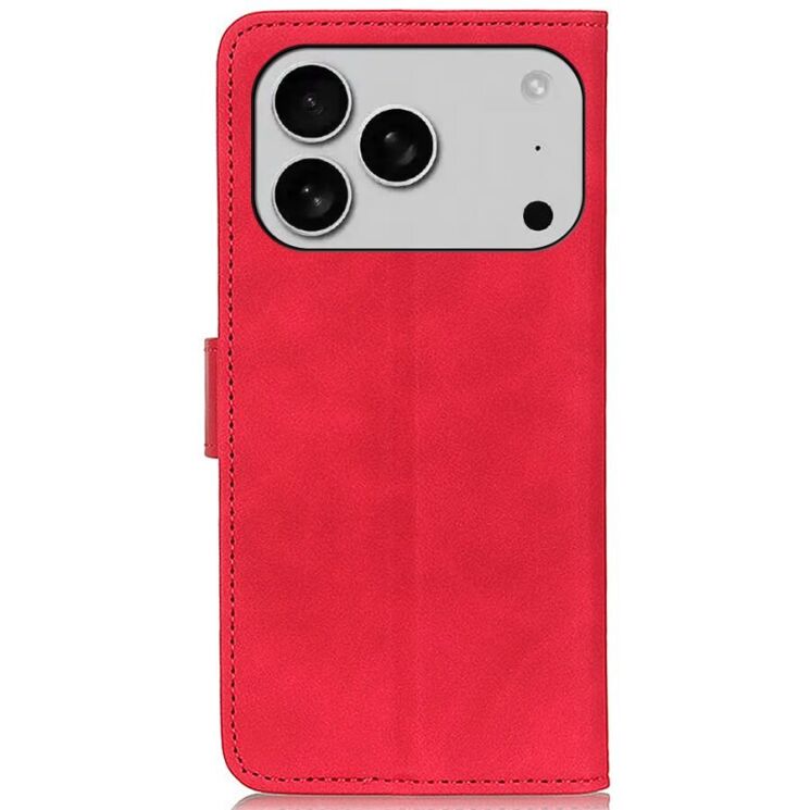 Чохол-книжка KHAZNEH Retro Wallet для Apple iPhone 17 Pro - Red: фото 5 з 9