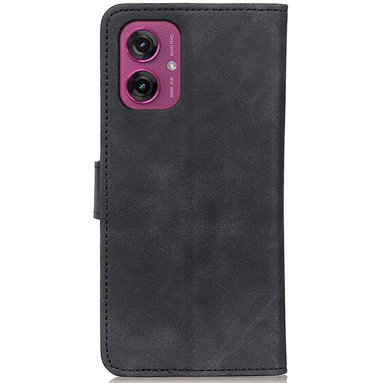 Чохол-книжка KHAZNEH Retro Wallet для Motorola Moto G55 - Black: фото 5 з 8
