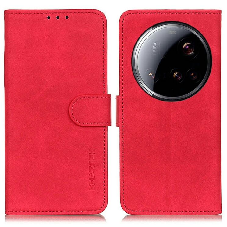 Чехол-книжка KHAZNEH Retro Wallet для Xiaomi 15 Ultra - Red: фото 1 из 8