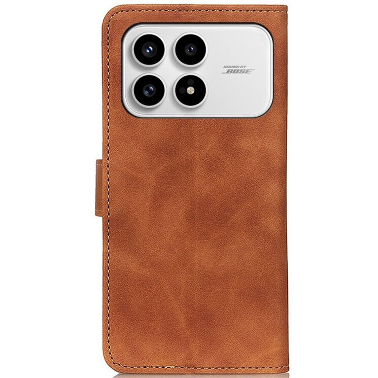 Чохол-книжка KHAZNEH Retro Wallet для Xiaomi Poco F8 Pro - Brown: фото 4 з 8