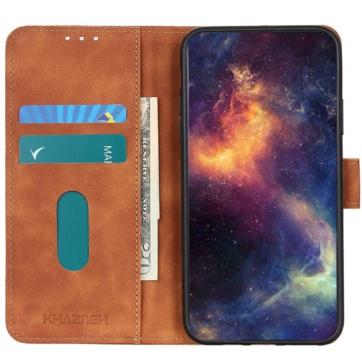 Чохол-книжка KHAZNEH Retro Wallet для Xiaomi Poco F8 Pro - Brown: фото 3 з 8