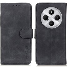 Чехол-книжка KHAZNEH Retro Wallet для Xiaomi Redmi 14C / Redmi A4 5G / Poco C75 - Black: фото 1 из 8