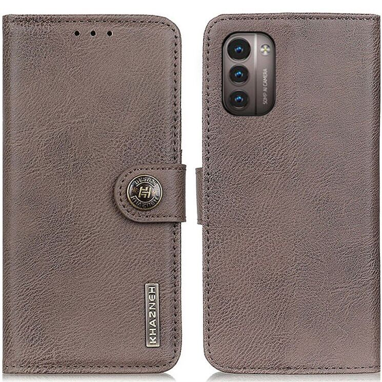 Чохол-книжка KHAZNEH Wallet Cover для Nokia G21 / G11 - Khaki: фото 1 з 12