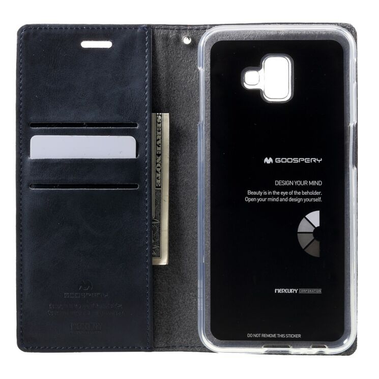 Чохол-книжка MERCURY Classic Flip для Samsung Galaxy J6+ (J610) - Dark Blue: фото 5 з 9