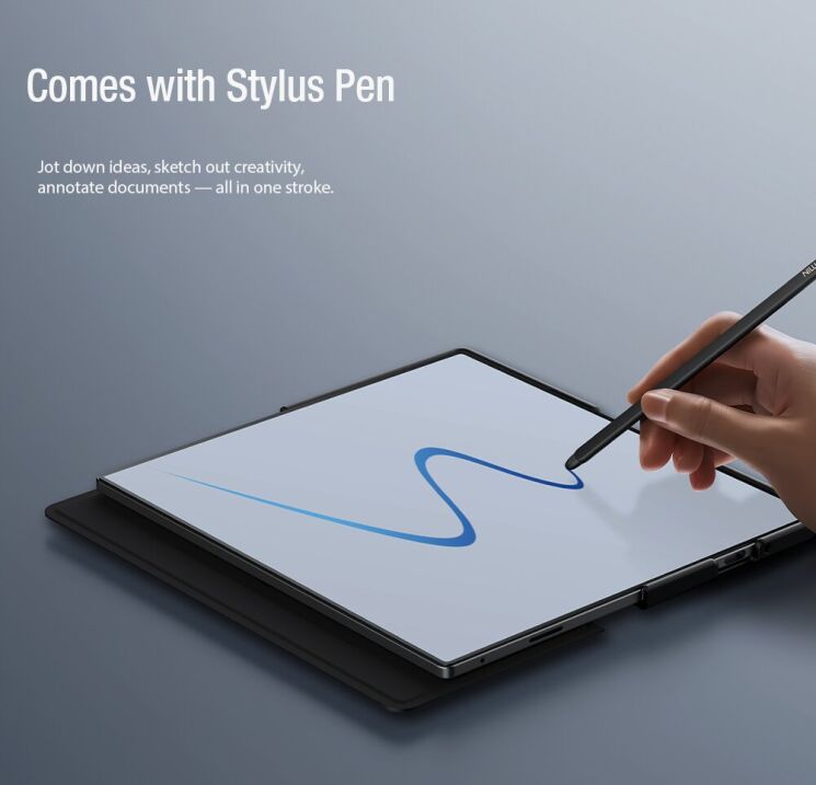 Чохол-книжка NILLKIN Qin Pro Series (FF) для Samsung Galaxy Fold 7 - Brown: фото 9 з 21