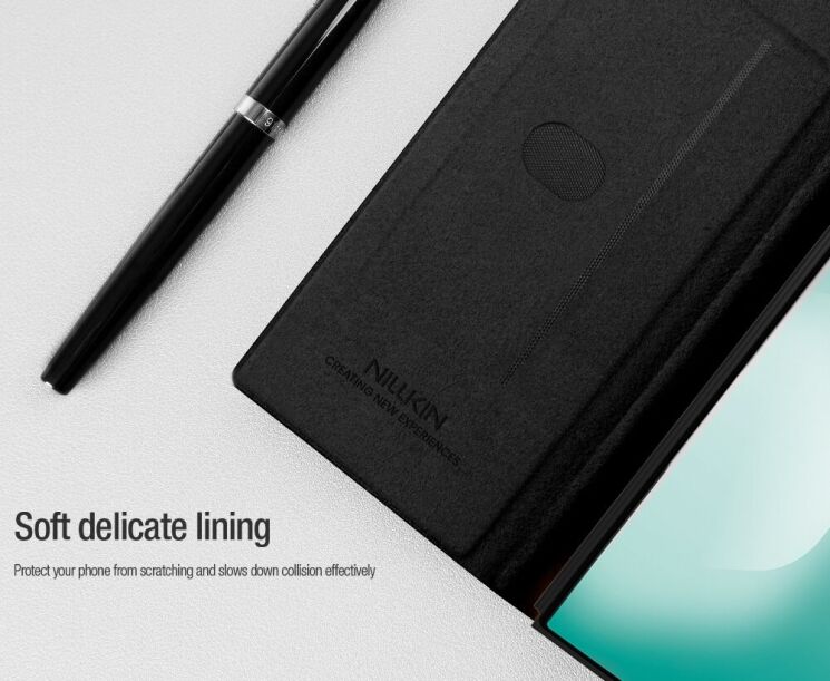 Чохол-книжка NILLKIN Qin Pro Series (FF) для Samsung Galaxy Fold 7 - Brown: фото 15 з 21