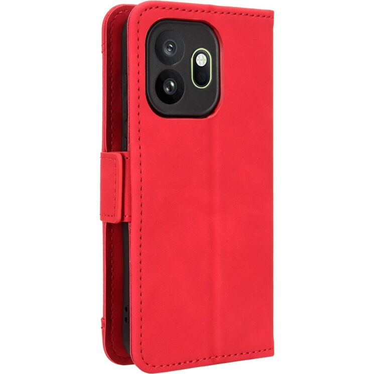 Чехол-книжка с карманами Deexe Wallet Stand для OnePlus 15T - Red: фото 7 из 15