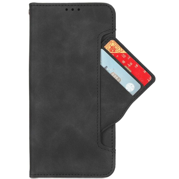 Чехол-книжка с карманами Deexe Wallet Stand для Xiaomi Redmi Note 15 Pro Plus / Poco M8 Pro 5G - Black: фото 10 из 17