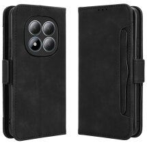 Чехол-книжка с карманами Deexe Wallet Stand для Xiaomi Redmi Note 15 Pro Plus / Poco M8 Pro 5G - Black: фото 1 из 17