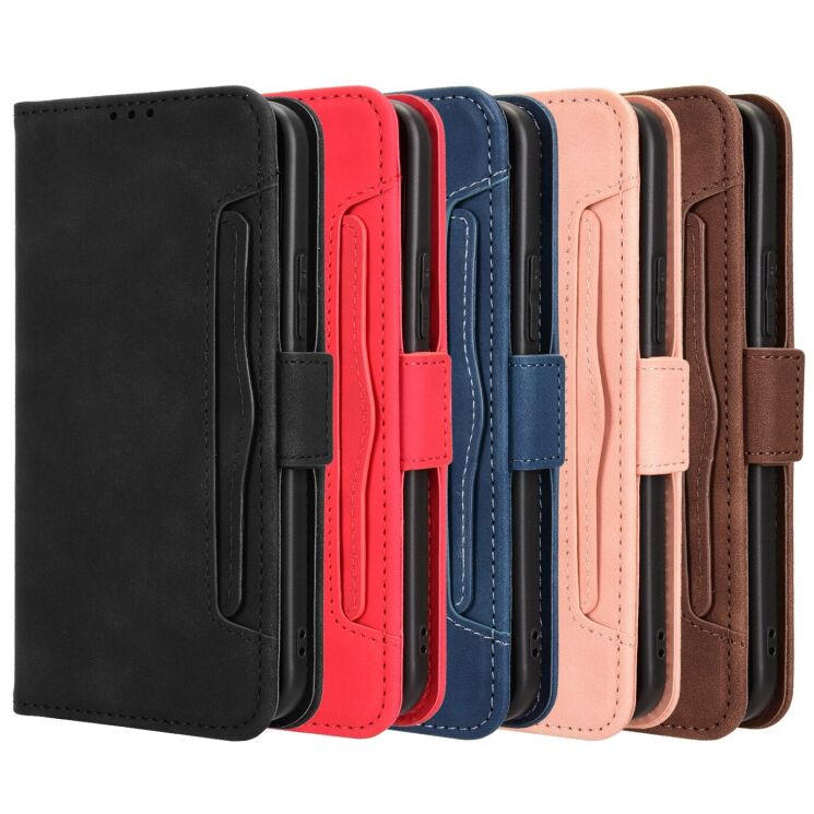 Чехол-книжка с карманами Deexe Wallet Stand для Xiaomi Redmi Note 15 Pro Plus / Poco M8 Pro 5G - Black: фото 9 из 17