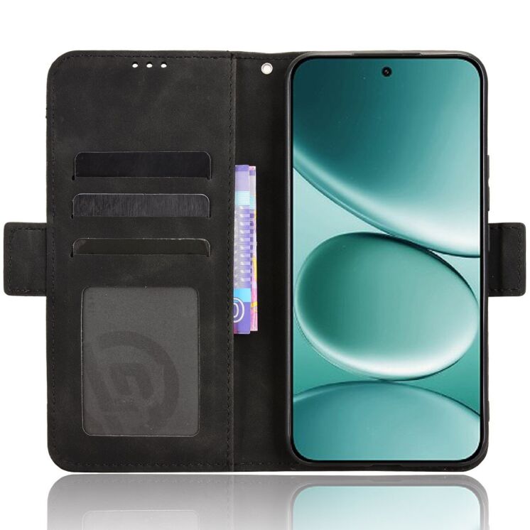 Чехол-книжка с карманами Deexe Wallet Stand для Xiaomi Redmi Note 15 Pro Plus / Poco M8 Pro 5G - Black: фото 5 из 17