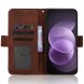 Чехол-книжка с карманами Deexe Wallet Stand для Xiaomi Redmi Note 17 Pro - Brown (429505Z). Фото 5 из 17