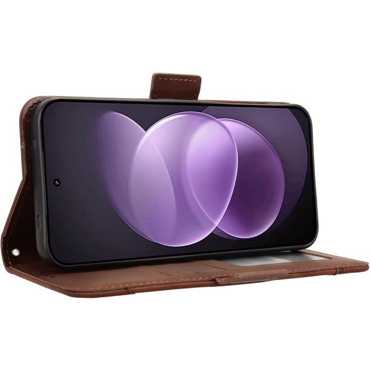 Чехол-книжка с карманами Deexe Wallet Stand для Xiaomi Redmi Note 17 Pro - Brown (429505Z) Чехол-книжка с карманами Deexe Wallet Stand для Xiaomi Redmi Note 17 Pro - Brown: фото 6 из 17