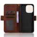 Чехол-книжка с карманами Deexe Wallet Stand для Xiaomi Redmi Note 17 Pro - Brown (429505Z). Фото 4 из 17