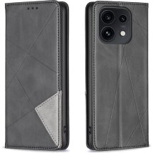 Чехол-книжка с карманами UniCase Geometric Pattern для OPPO Reno 16 / 16 Pro - Black: фото 1 из 10