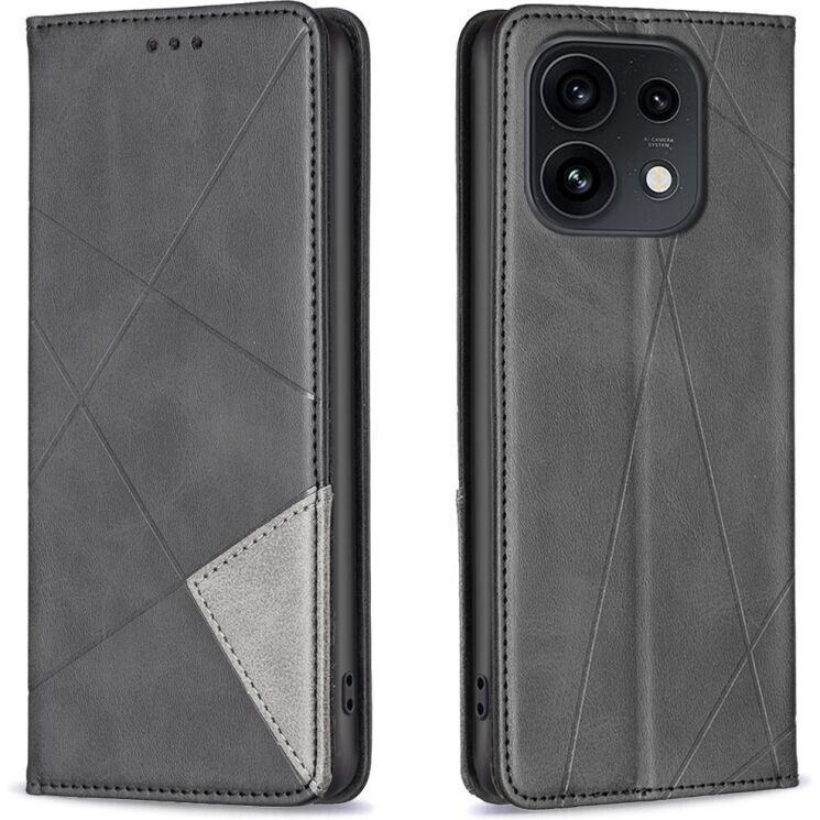 Чехол-книжка с карманами UniCase Geometric Pattern для OPPO Reno 16 / 16 Pro - Black (413212B) Чехол-книжка с карманами UniCase Geometric Pattern для OPPO Reno 16 / 16 Pro - Black: фото 1 из 10