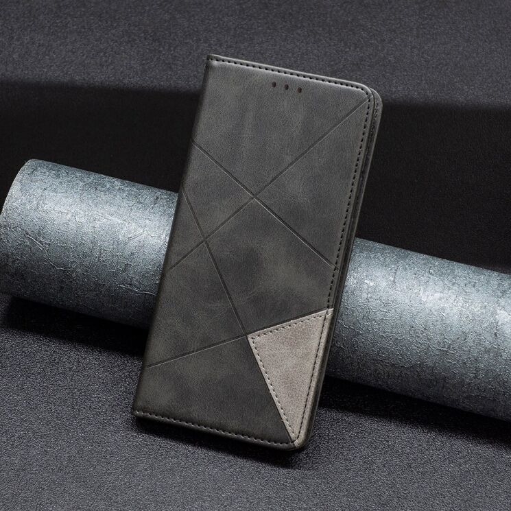 Чехол-книжка с карманами UniCase Geometric Pattern для OPPO Reno 16 / 16 Pro - Black (413212B) Чехол-книжка с карманами UniCase Geometric Pattern для OPPO Reno 16 / 16 Pro - Black: фото 5 из 10