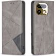Чехол-книжка с карманами UniCase Geometric Pattern для Realme 16 Pro - Grey (428017H)