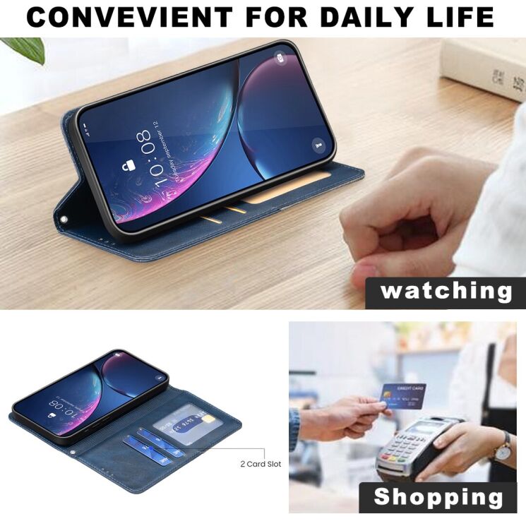 Чехол-книжка с карманами UniCase Geometric Pattern для Samsung Galaxy S26 Plus - Red: фото 7 из 10