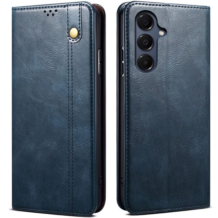 Чехол-книжка с карманами UniCase Leather Wallet для Samsung Galaxy S26 (S942) - Blue: фото 1 из 8