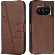 Чохол-книжка з застібкою UniCase Jet Cover для Nothing Phone (4a) - Brown: фото 1 з 10