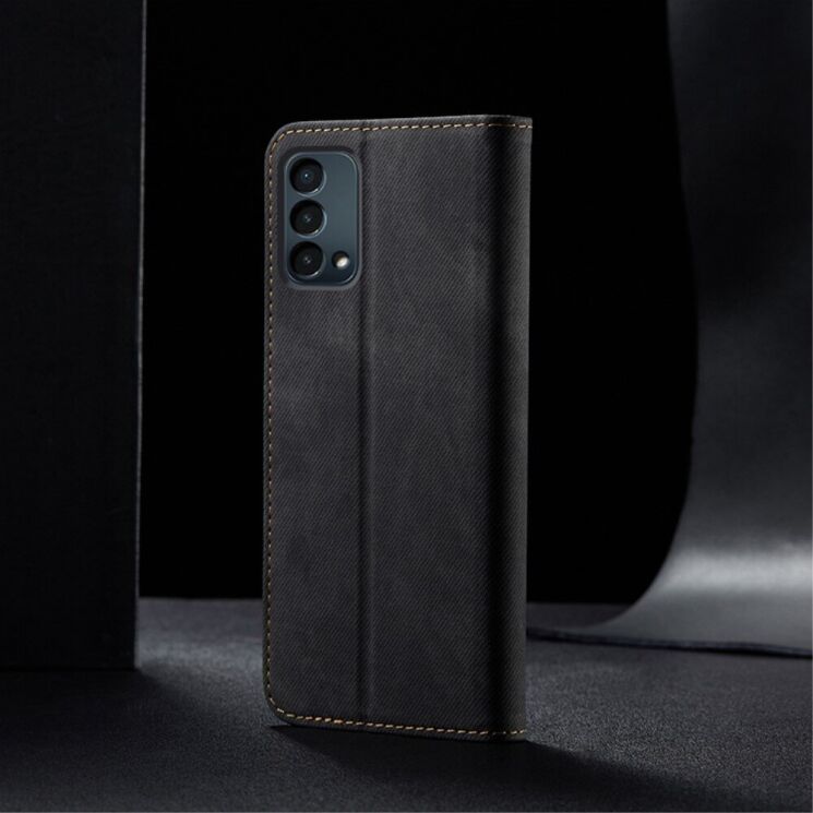 Чехол-книжка UniCase Jeans Wallet для OnePlus Nord N200 - Black: фото 9 из 13