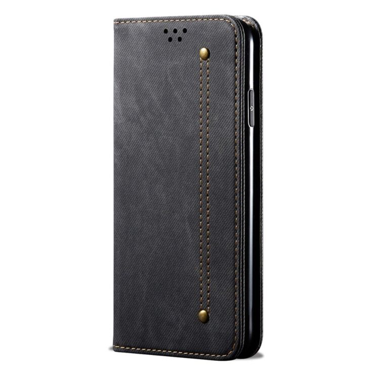 Чехол-книжка UniCase Jeans Wallet для OnePlus Nord N200 - Black: фото 3 из 13