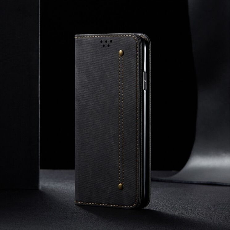 Чехол-книжка UniCase Jeans Wallet для OnePlus Nord N200 - Black: фото 8 из 13