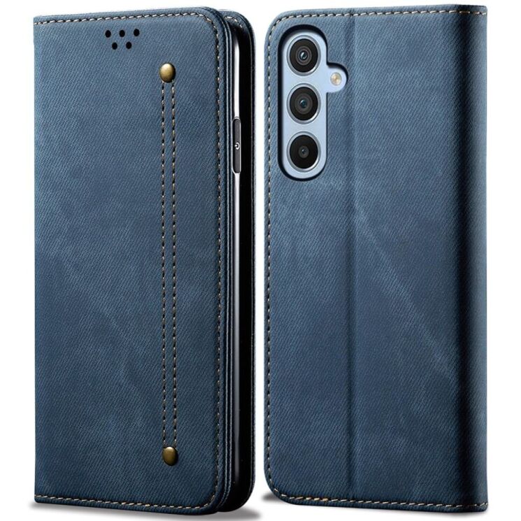 Чехол-книжка UniCase Jeans Wallet для Samsung Galaxy A36 (A366) / A56 (A566) - Blue: фото 1 из 6