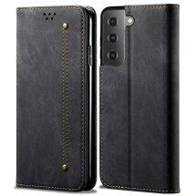 Чехол-книжка UniCase Jeans Wallet для Samsung Galaxy S21 (G991) - Black: фото 1 из 15