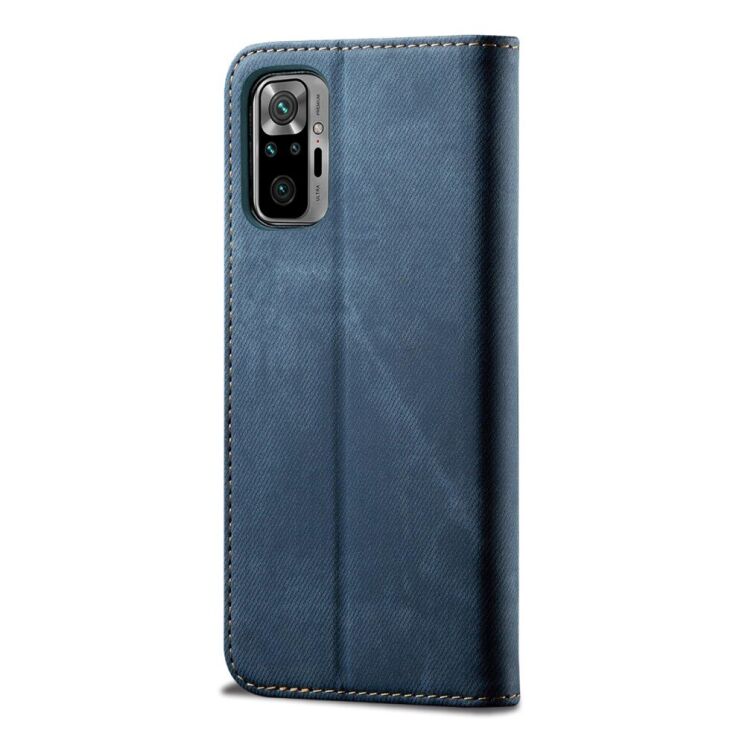 Чехол-книжка UniCase Jeans Wallet для Xiaomi Redmi Note 10 Pro - Blue: фото 3 из 7