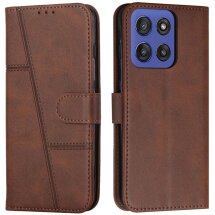 Чехол-книжка UniCase Jet Cover для Motorola Edge 60 / Edge 60 Fusion - Brown: фото 1 из 10