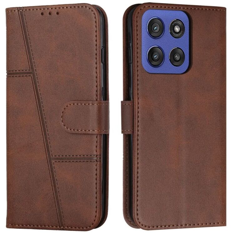 Чехол-книжка UniCase Jet Cover для Motorola Edge 60 / Edge 60 Fusion - Brown: фото 1 из 10