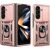 Чехол (PC+TPU) с подставкой Deexe Armor Shield (FF) для Samsung Galaxy Fold 8 Ultra - Rose Gold: фото 1 из 11