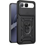 Чохол із захистом камери Deexe Armor Shield для Infinix Hot 60i - Black: фото 1 з 9