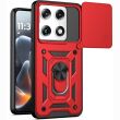 Чехол с защитой камеры Deexe Armor Shield для Motorola Signature - Red (407617R)