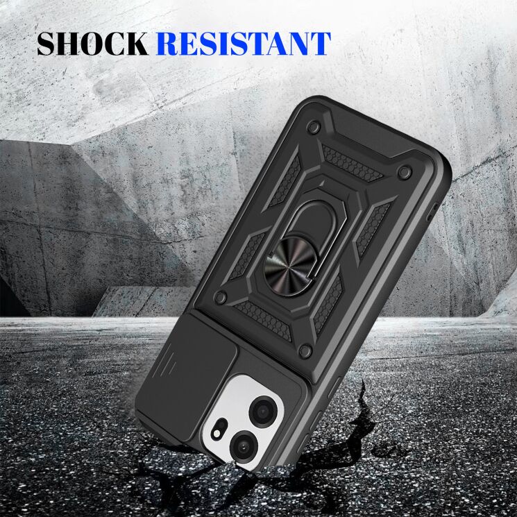 Чехол с защитой камеры Deexe Armor Shield для OnePlus Nord CE6 - Black (391605B) Чехол с защитой камеры Deexe Armor Shield для OnePlus Nord CE6 - Black: фото 5 из 9
