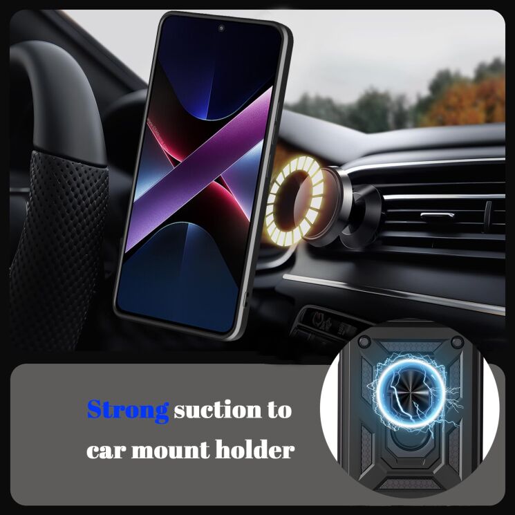 Чехол с защитой камеры Deexe Armor Shield для OnePlus Nord CE6 - Black (391605B) Чехол с защитой камеры Deexe Armor Shield для OnePlus Nord CE6 - Black: фото 3 из 9