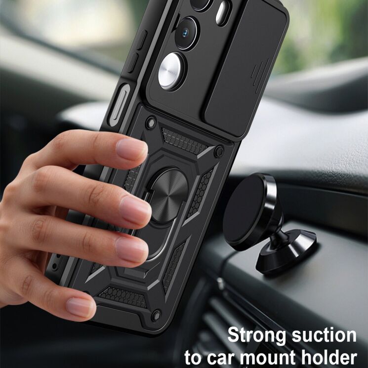 Чохол із захистом камери Deexe Armor Shield для Realme C100i / C100x - Silver: фото 3 з 10
