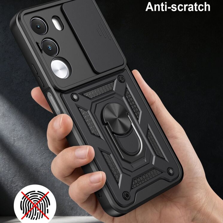 Чохол із захистом камери Deexe Armor Shield для Realme C100i / C100x - Silver: фото 5 з 10