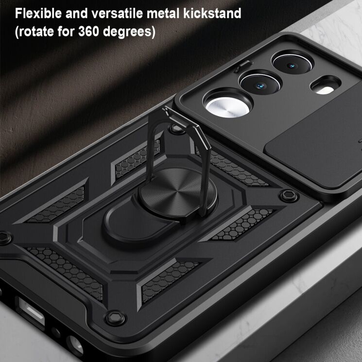 Чохол із захистом камери Deexe Armor Shield для Realme C100i / C100x - Silver: фото 7 з 10