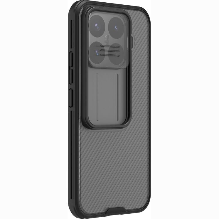 Чехол со шторкой для камеры NILLKIN CamShield Pro для Xiaomi 17T - Transparent Black: фото 3 из 14